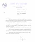 Letter of the Oceanographic Institut of Monaco